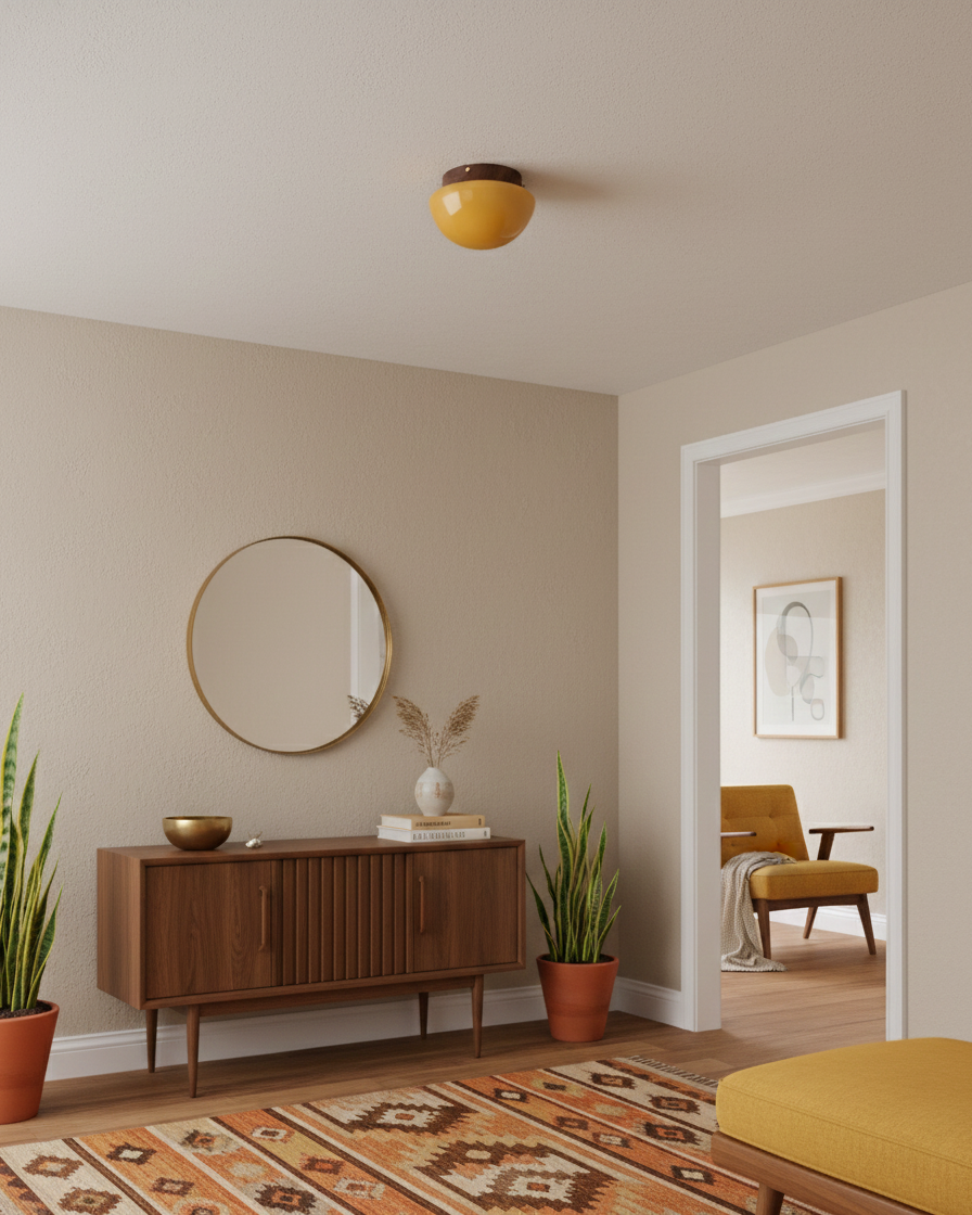 Honeyed Dome Ceiling Lamp T1541