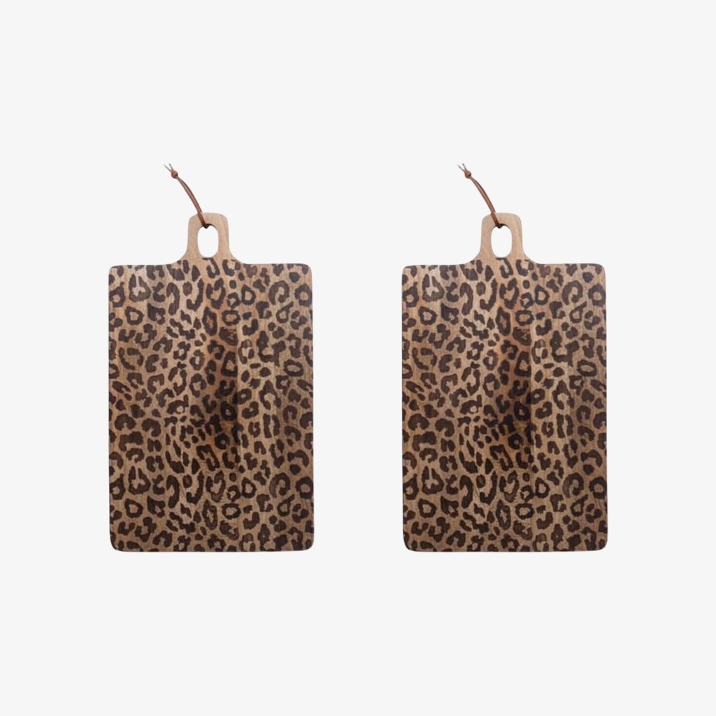 Lepwood Round and Square Leopard Board – For Entertaining Guests T1163