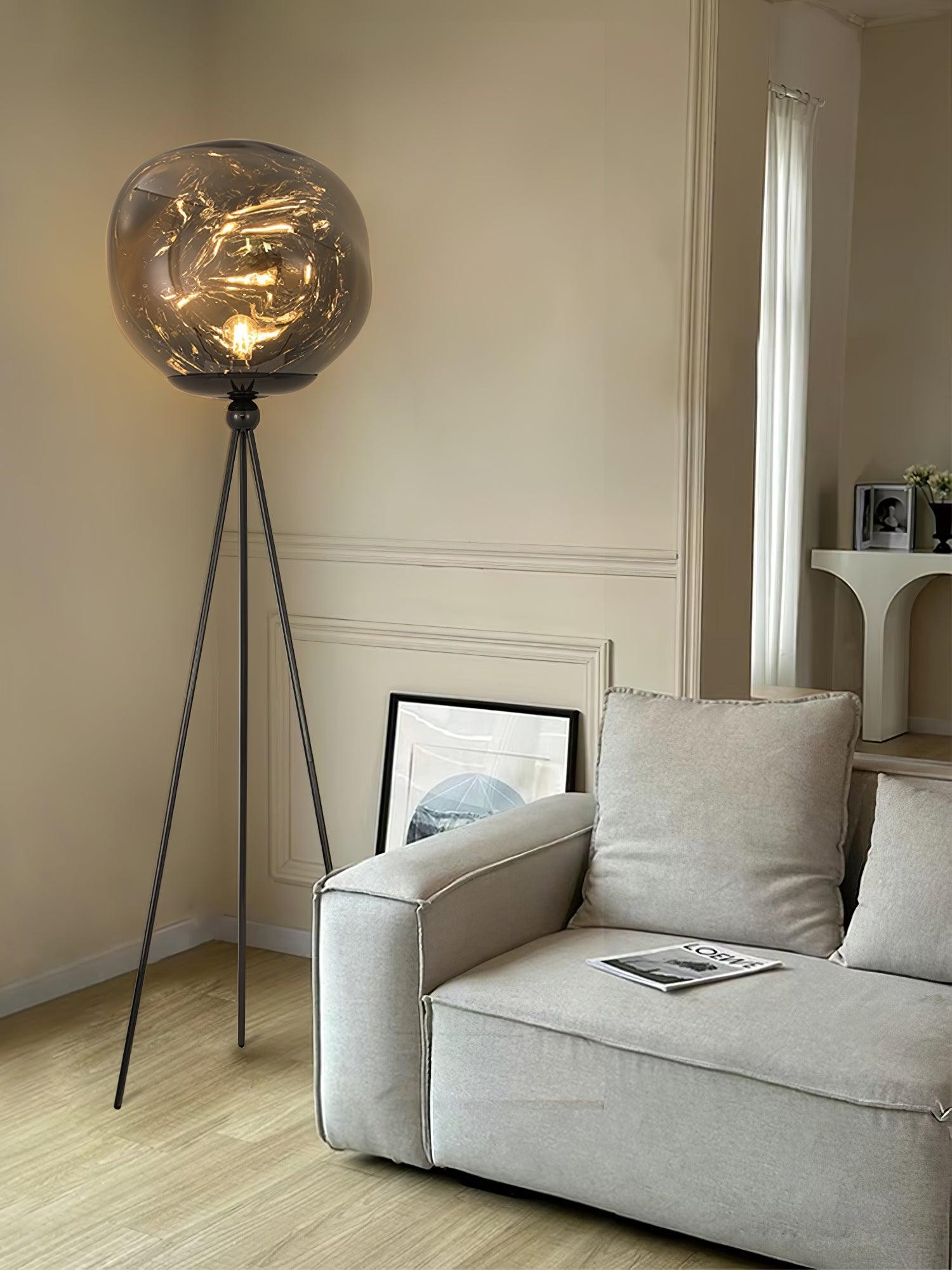 Tripod Irregular Lava Floor Lamp M216