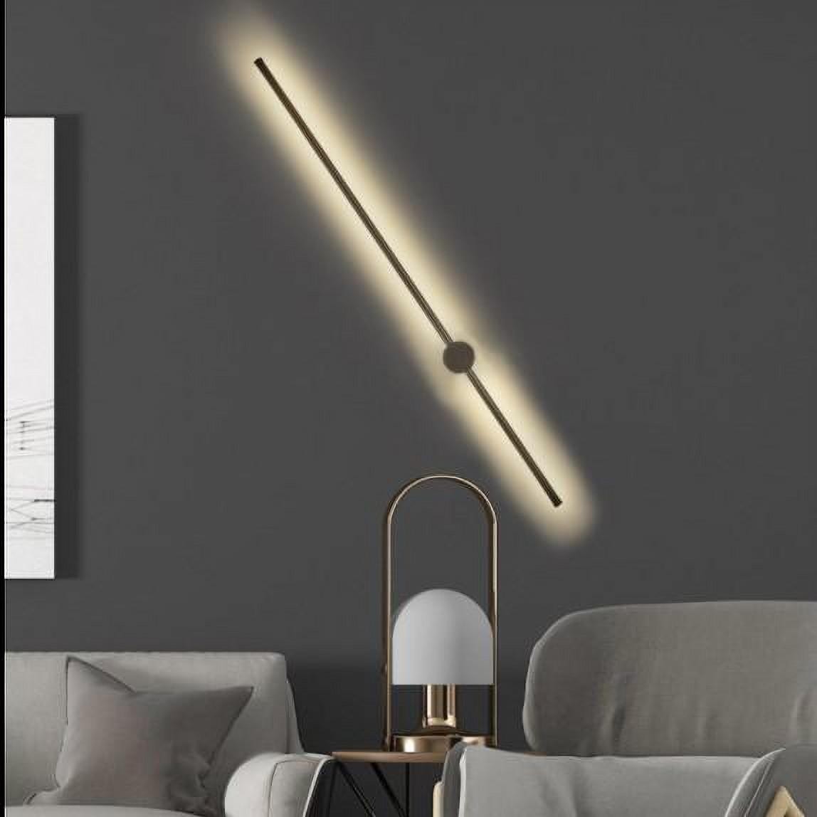 Industrial Modern Black Linear LED Wall Lights S114