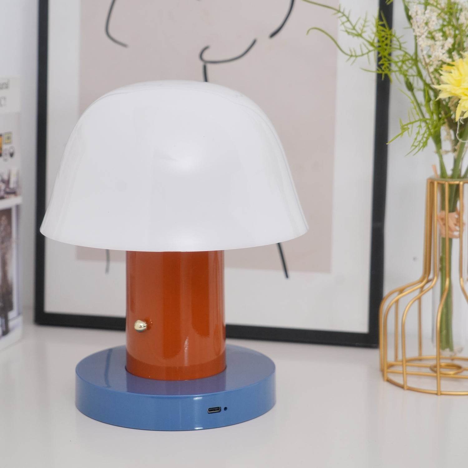 Minimalist Mushroom Cordless Table Lamp M528