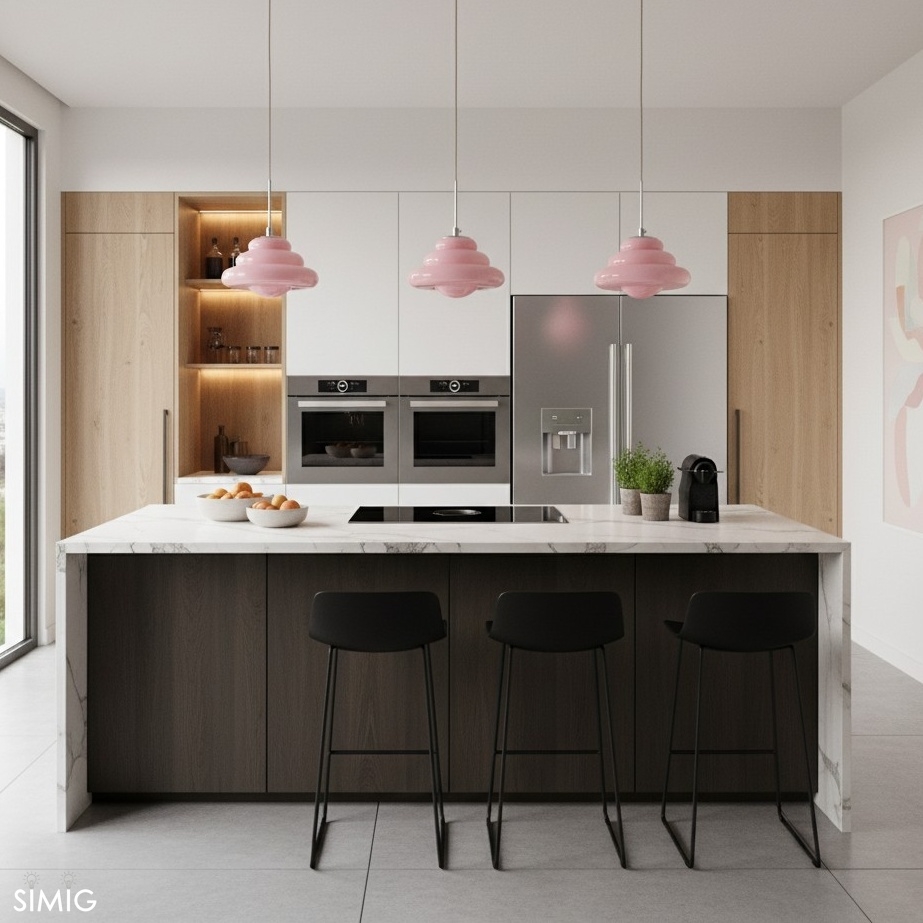 Tiered Pendant Lamp - Modern Glass and Metal for Dining Room S245