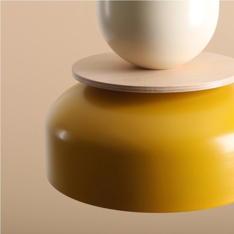 Modern Dual‑Shade Pendant Lamp With Scandinavian Style S227