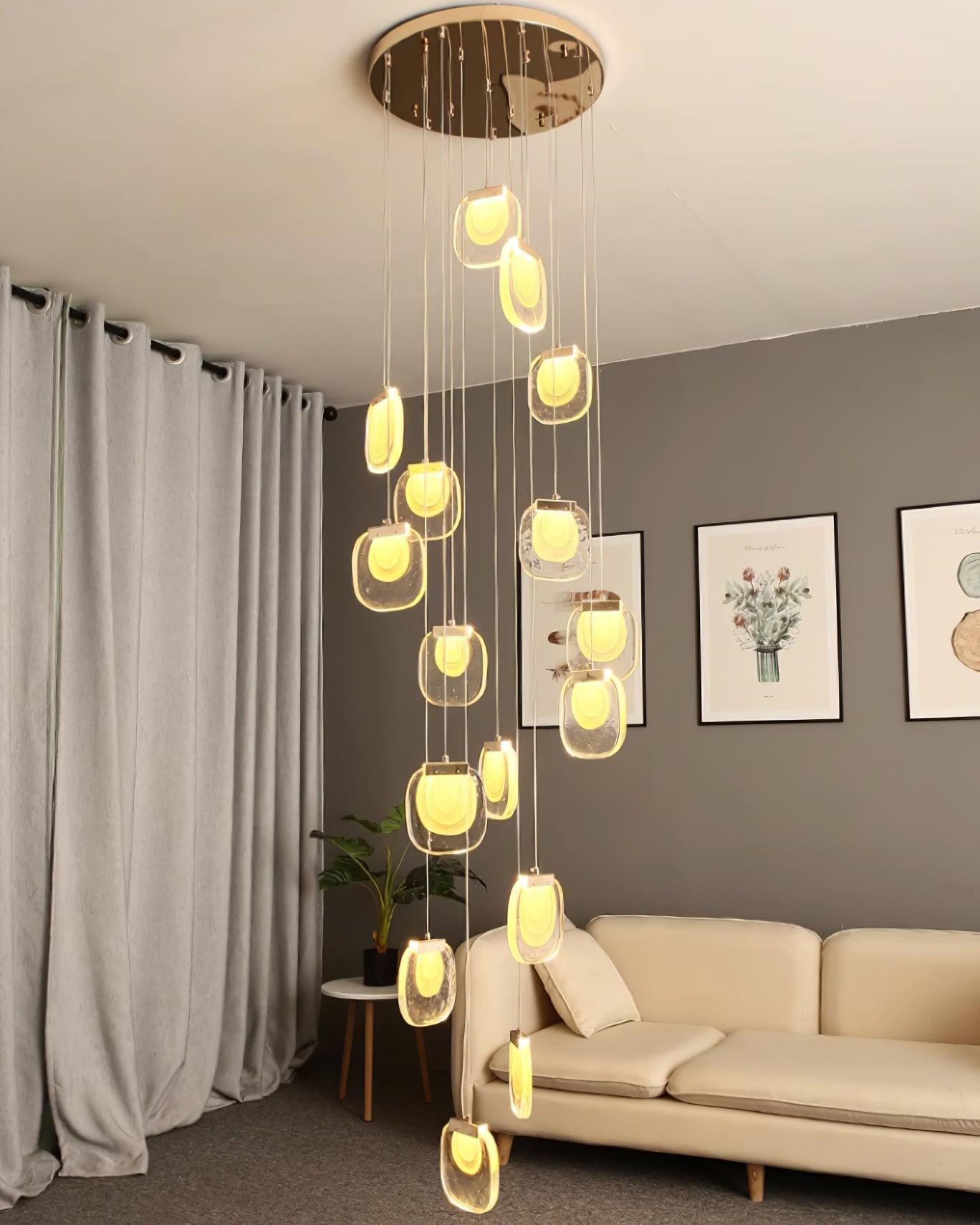 Glass Ripples Pendant Lamp M156