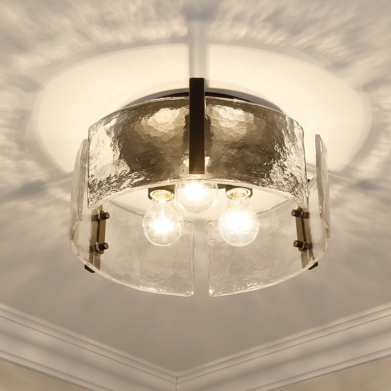 Nordic Light Luxury Flush Mount Ceiling Lamp for Living Room G27