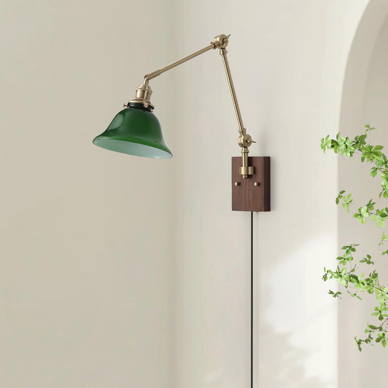 Banker Swing Arm Plug In Wall Light M188