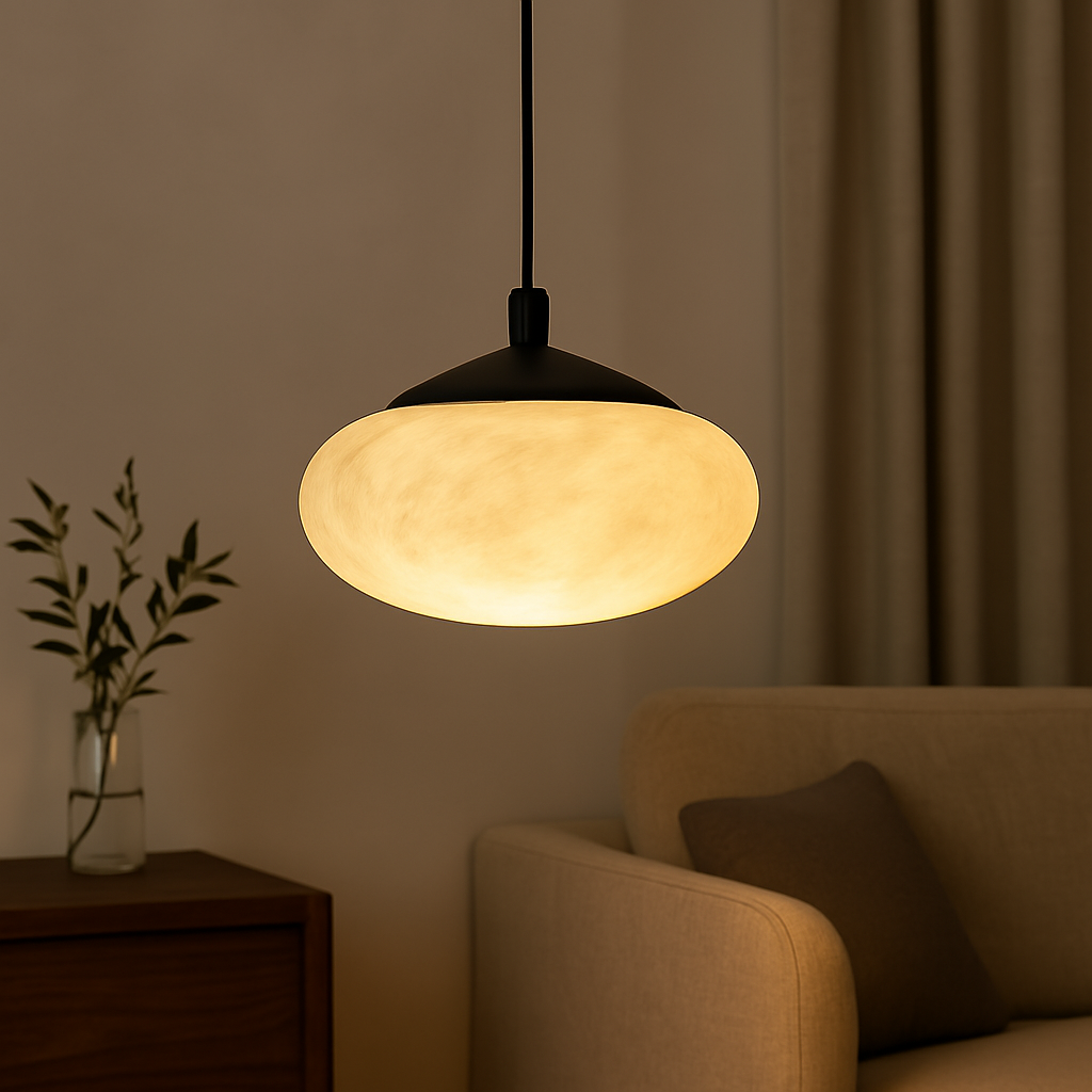 Alabaster Mini Marble Mushroom Pendant Light T2161