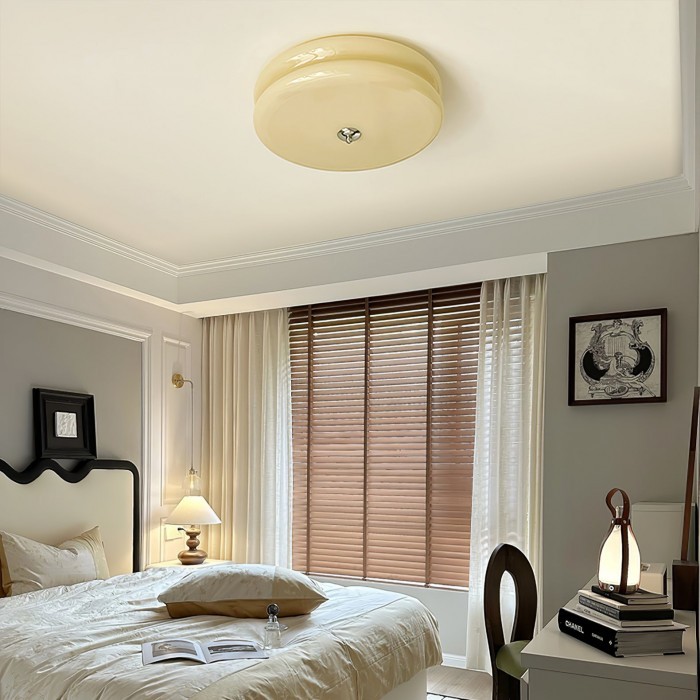 Vintage Glass Flush Mount Ceiling Light S115