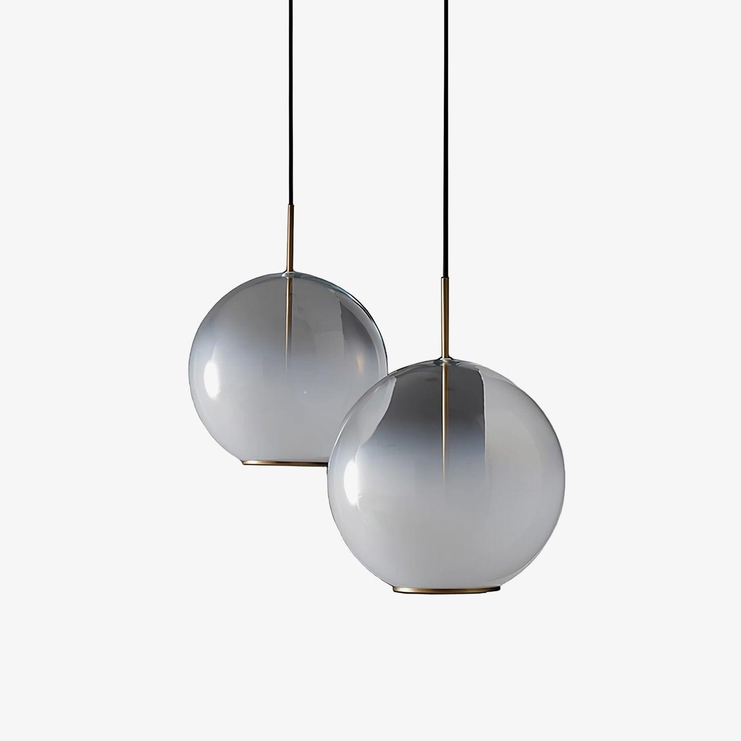 Simple Sphere Drop Gradient Glass Pendant Light M403