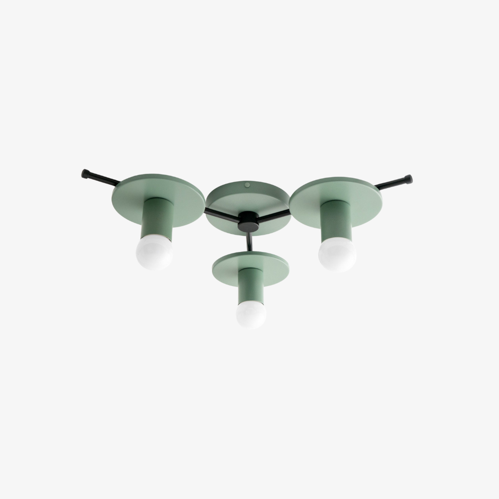 Radiro Globe Colorful Ceiling Light-3 Light Minimalist Fixture T295
