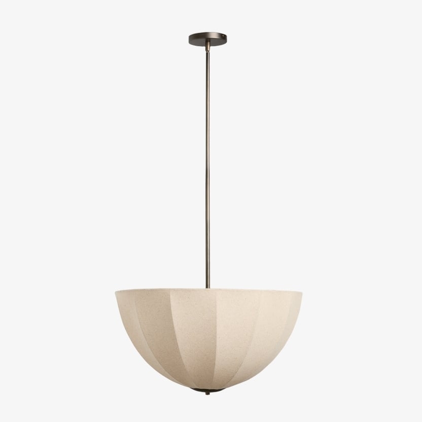 Lumarys Pendant Light - Botanical Inspired Linen Shade for Living Room T658