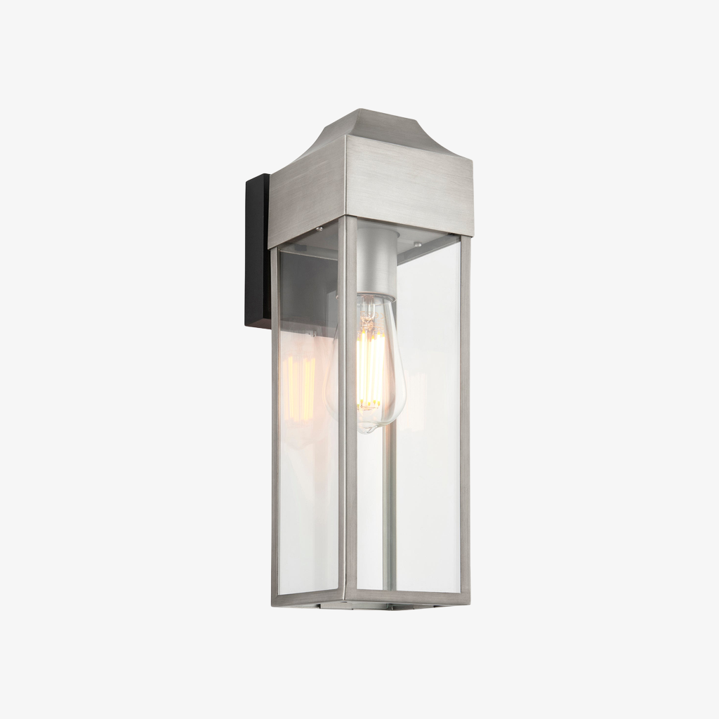 Georgon Exterior Wall Lantern Light - Clear Glass Shade, Classic Architectural Style for Outdoor Spaces T1005