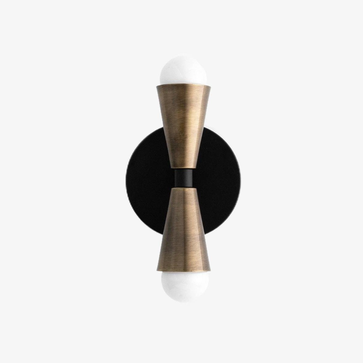 Pyralis  Cone Shade  Double Wall Light - Contemporary Living Room Glow T334