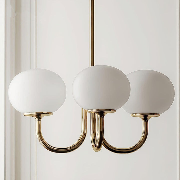 Bauhaus Glass Ball Marshmallow Chandelier S200