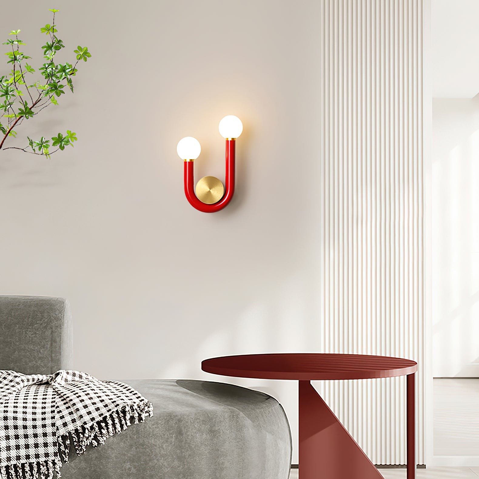 Creative U Shaped Double Head Wall Lamp M91