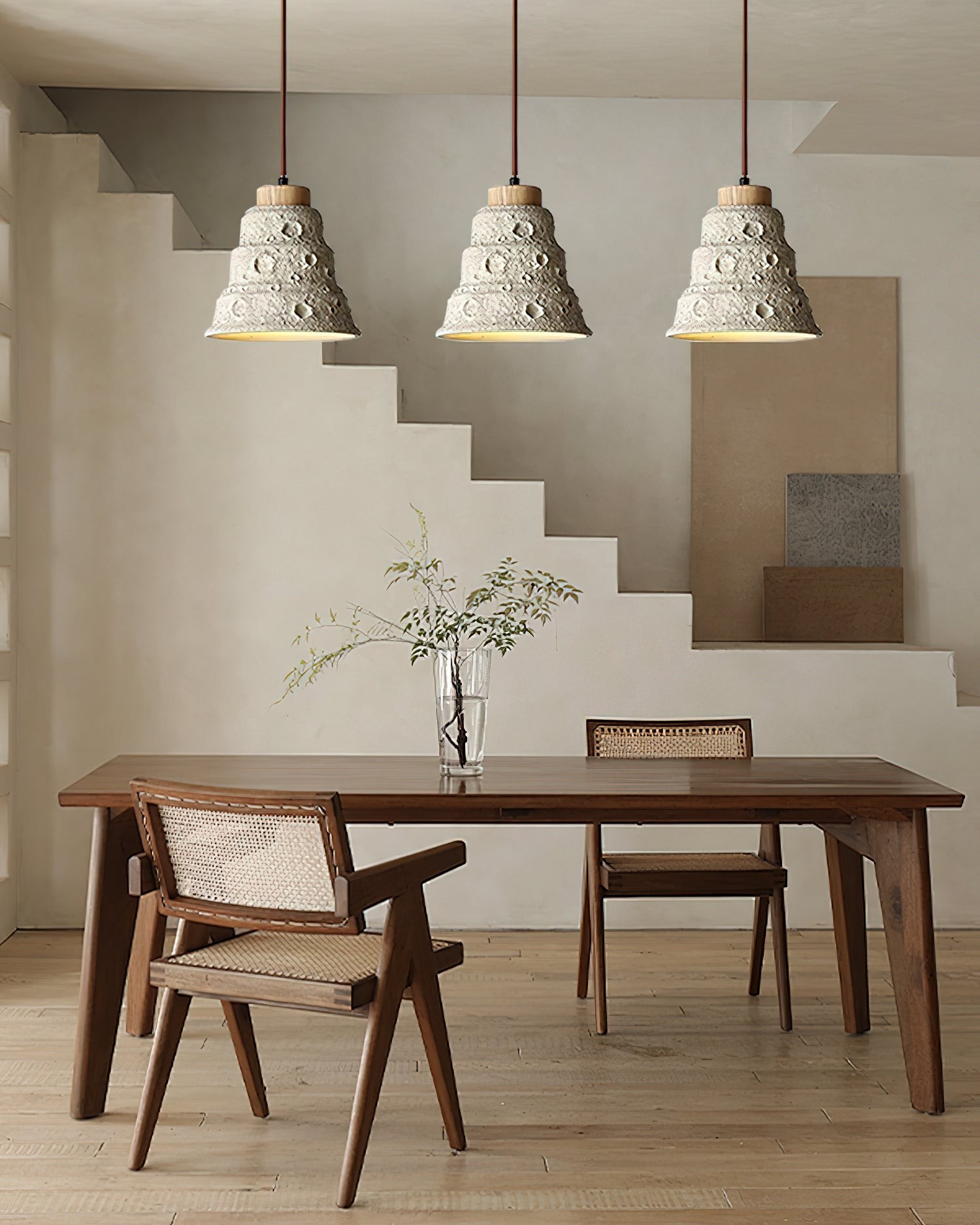 Japanese Wabi Sabi Cement Bell Shape Pendant Light G63