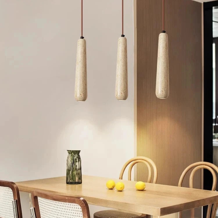 Travertine Tube Pendant Light T2146