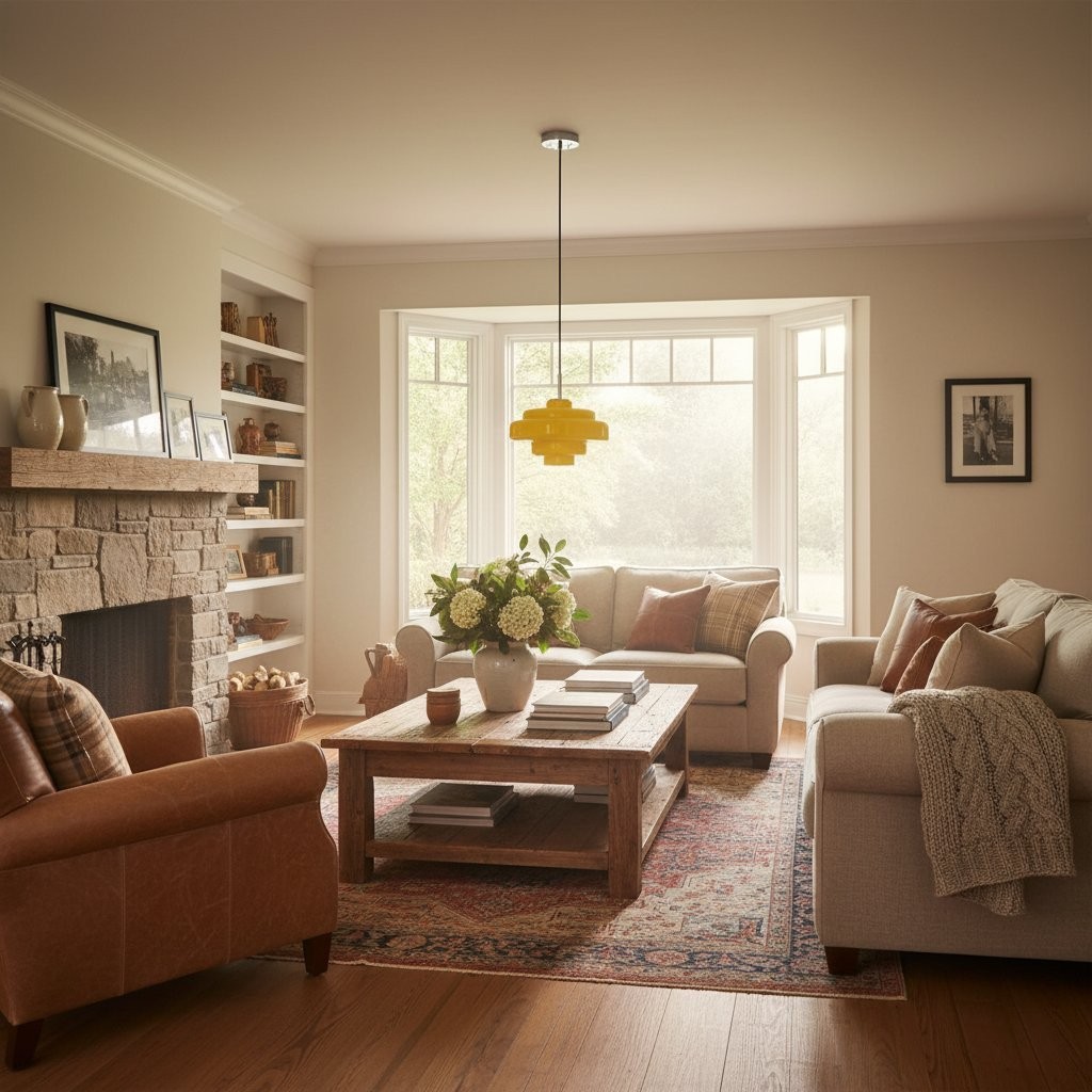 Koloro Multi-Layer Pendant Light - Vintage Metal and Glass for Living Room T277