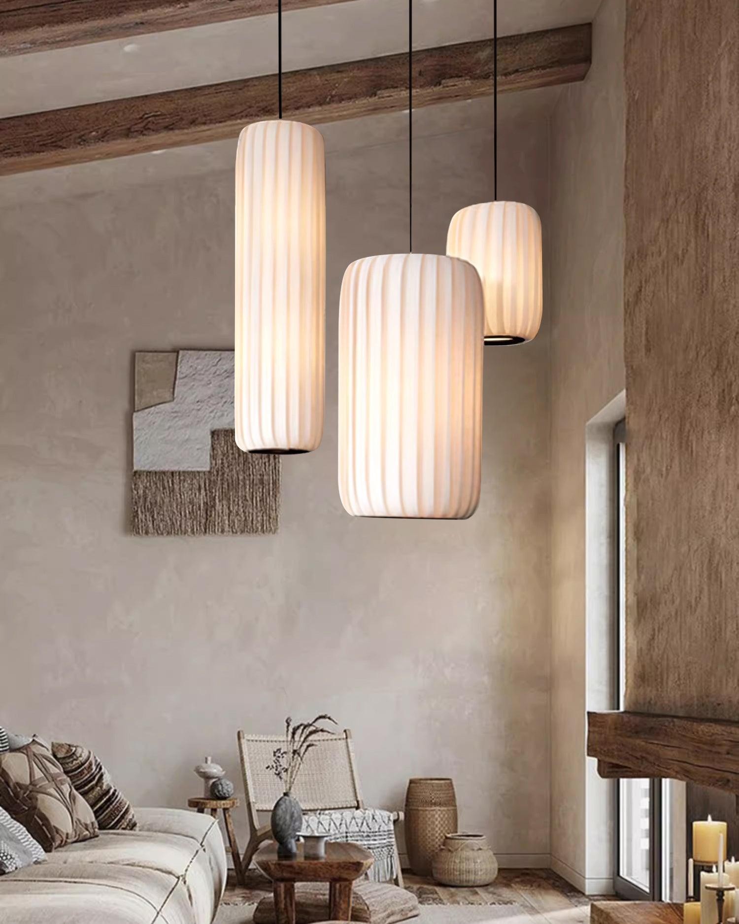 Scandinavian Minimalist Fabric Pendant Lamp M232
