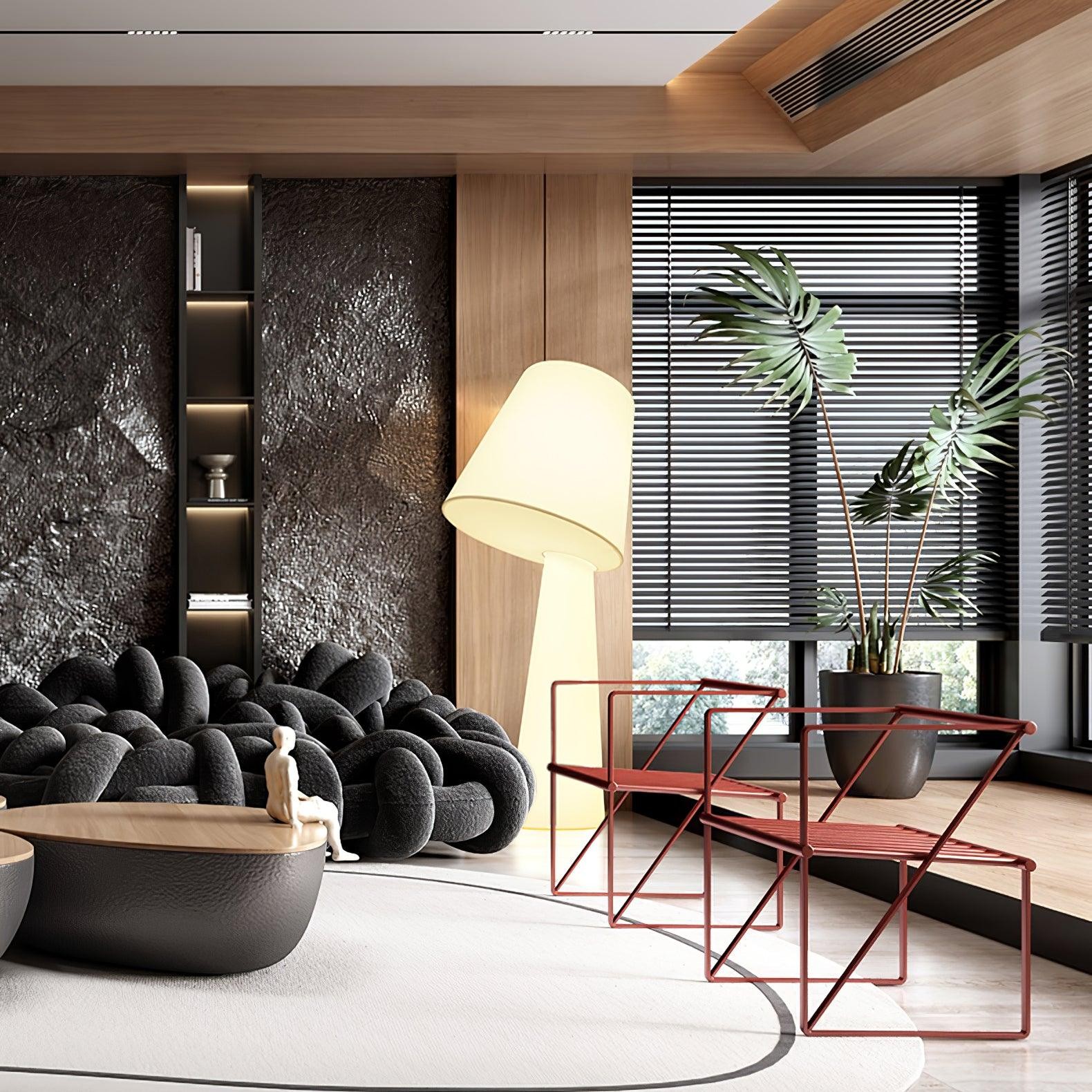 Column Fabric Floor Lamp Suitable For Living Room M561