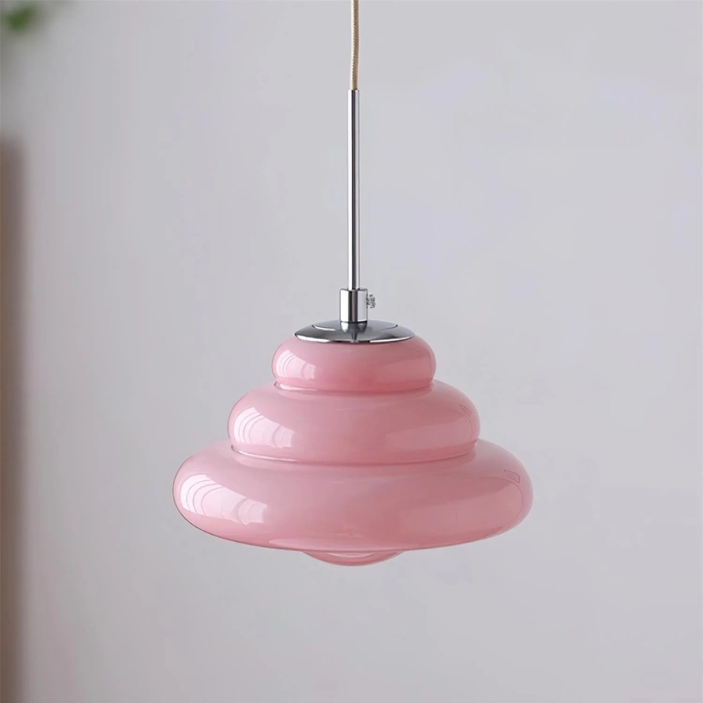 Tiered Pendant Lamp - Modern Glass and Metal for Dining Room S245