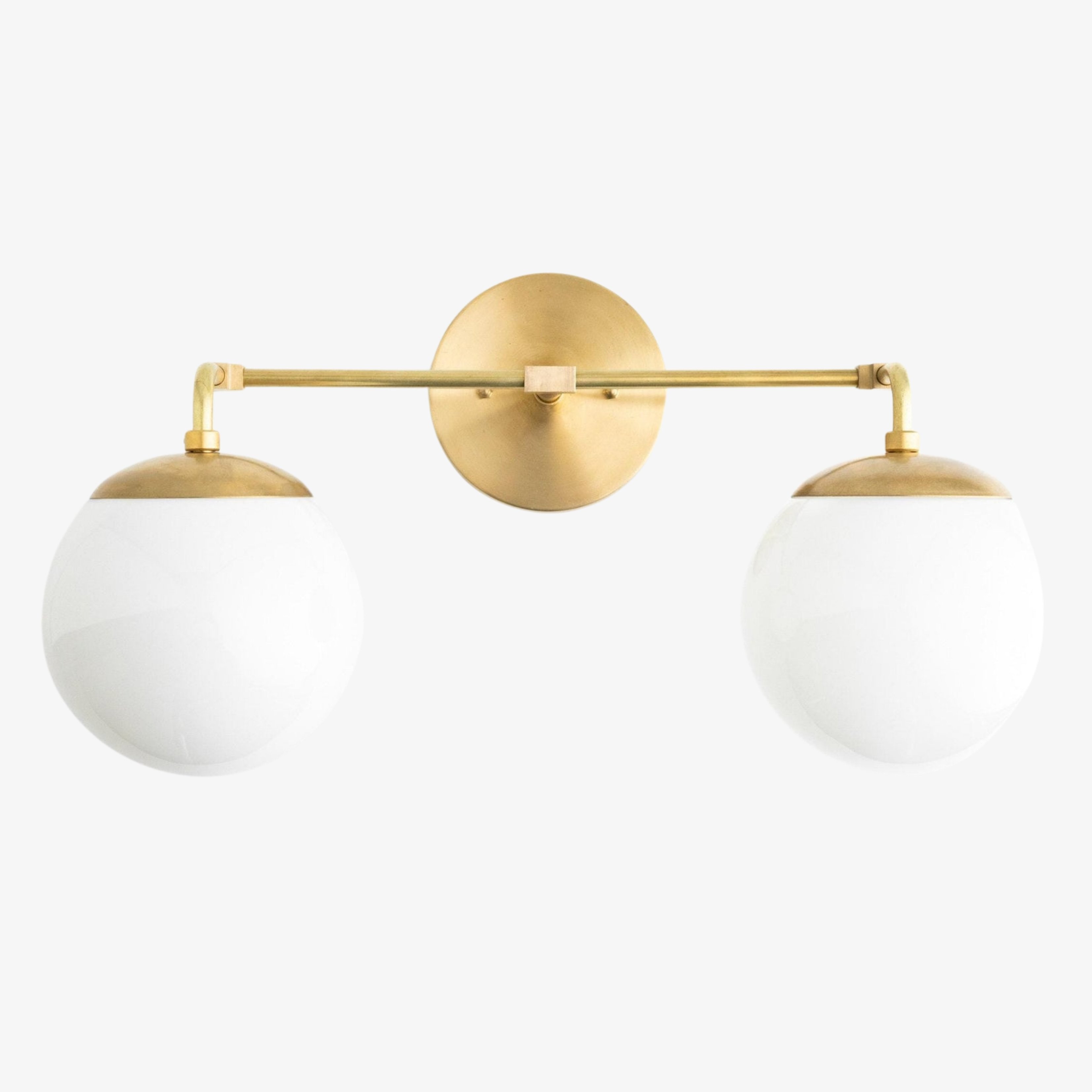 Glorica Glass Wall Sconce - Modern Vintage Vanity Light Fixture T376