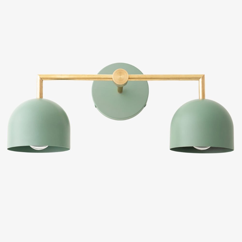 Metio Dome Farmhouse Wall Lamp - Metal Bathroom Mirror Sconce Light T450