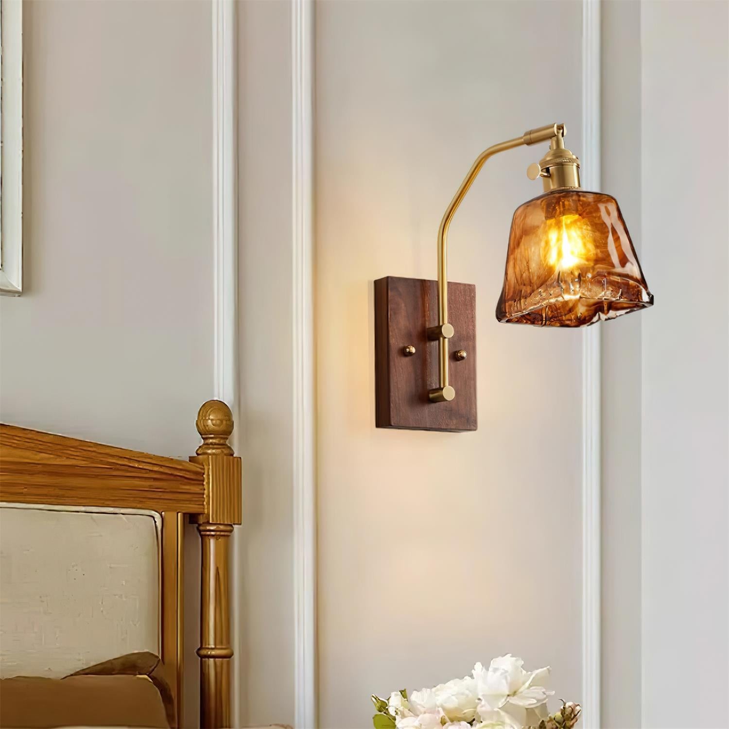 Vintage Morning Glory Shape Wall Lamp M83