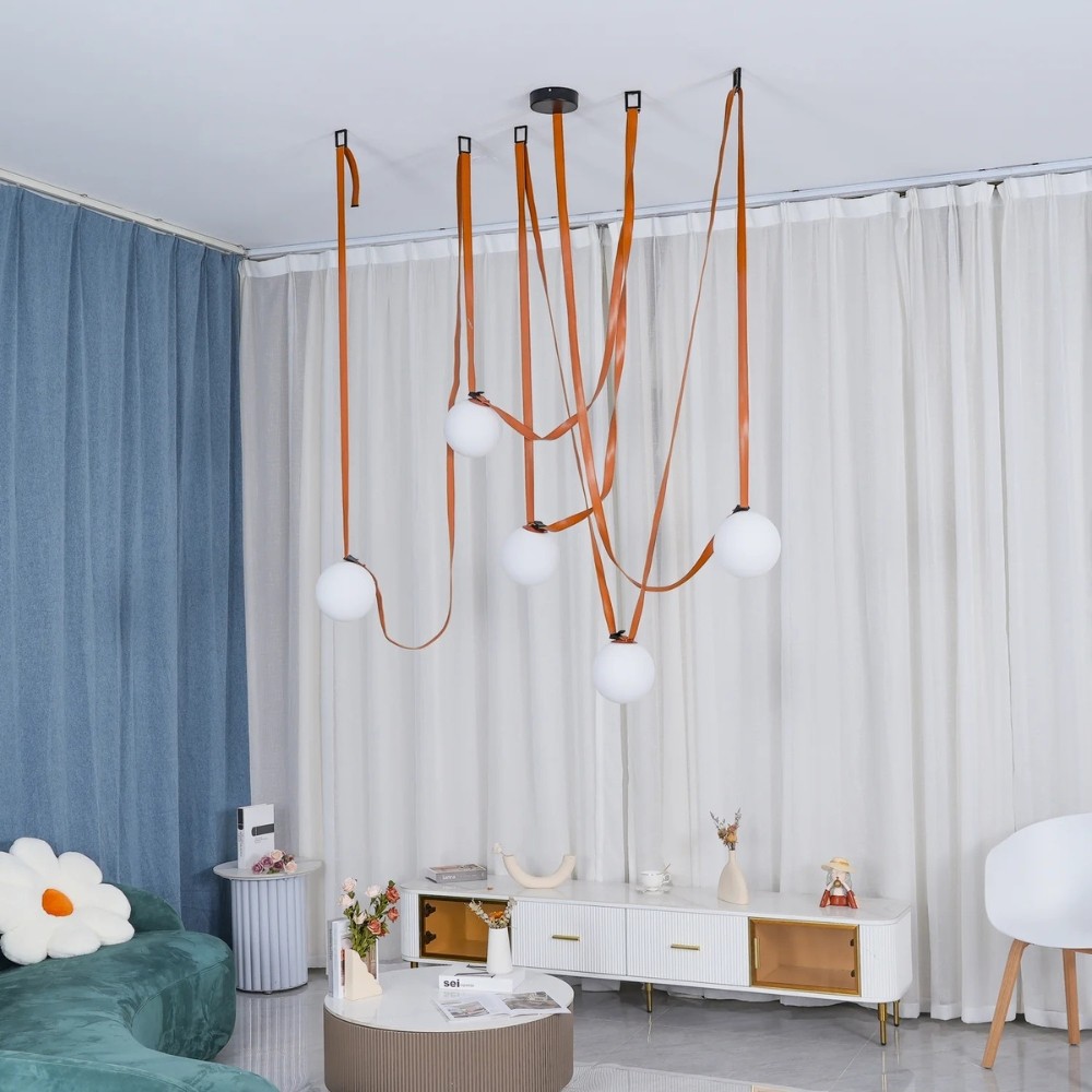 Flexible Belt-Style Pendant Lamp for Customizable Ambient Light S241