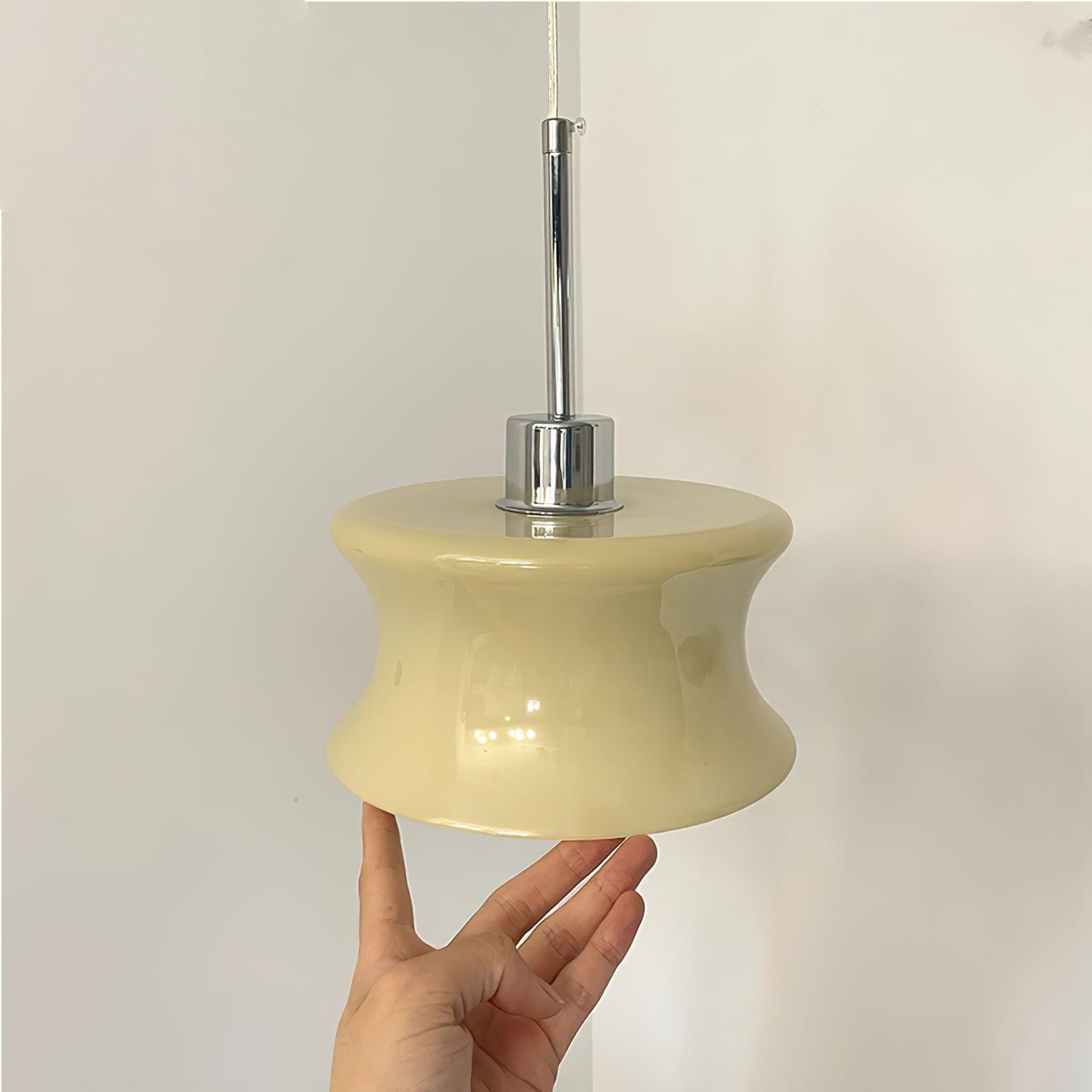 French Vintage Glass Window Pendant Lamp M392