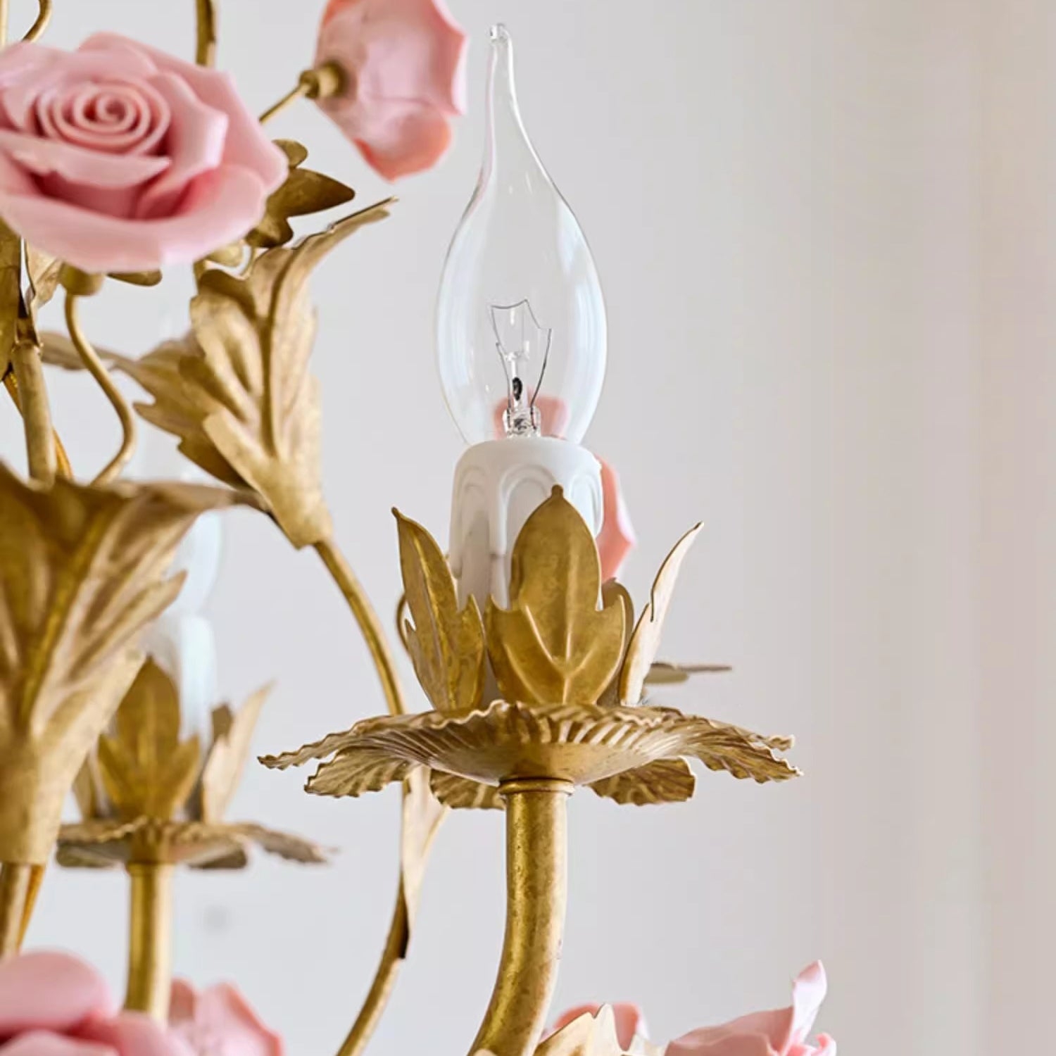 Ceramic Rose Chandelier T1897