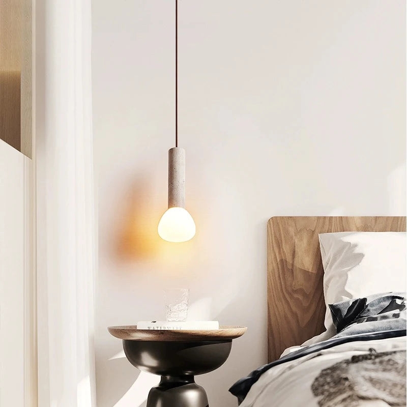 Elegant Travertine Cream Style Pendant Light T2144