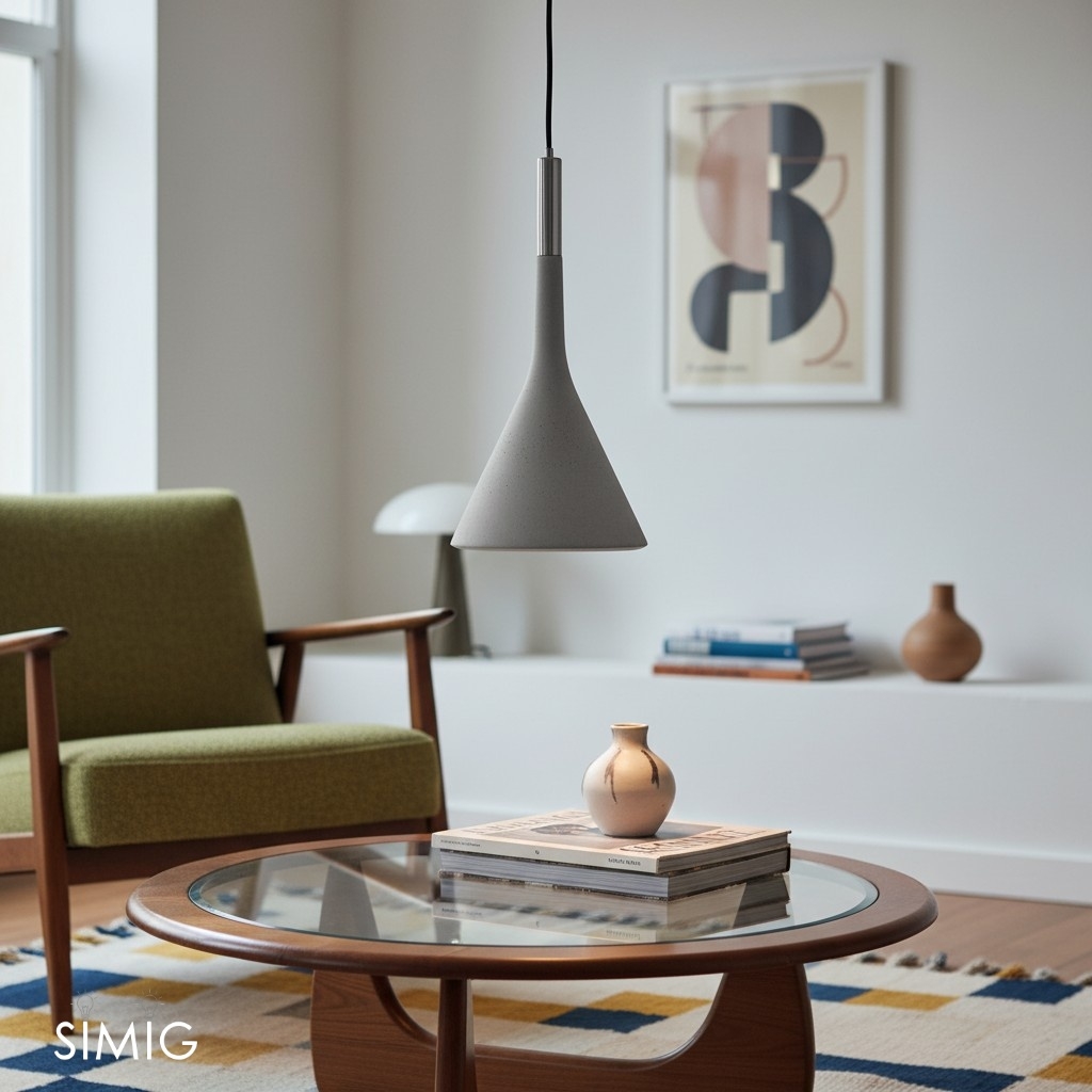 Alphomo Pendant Light - Minimal Concrete Pendant for Kitchen