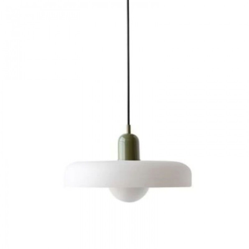 Morandi Glass Disc Orb Pendant Lamp S09