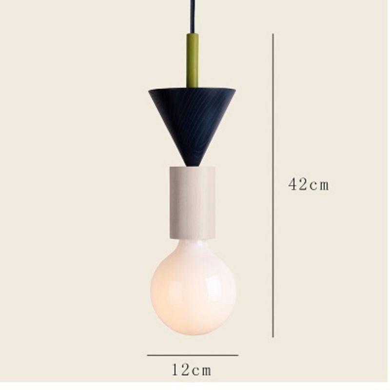 Creative Simple Wooden Pendant Light S155
