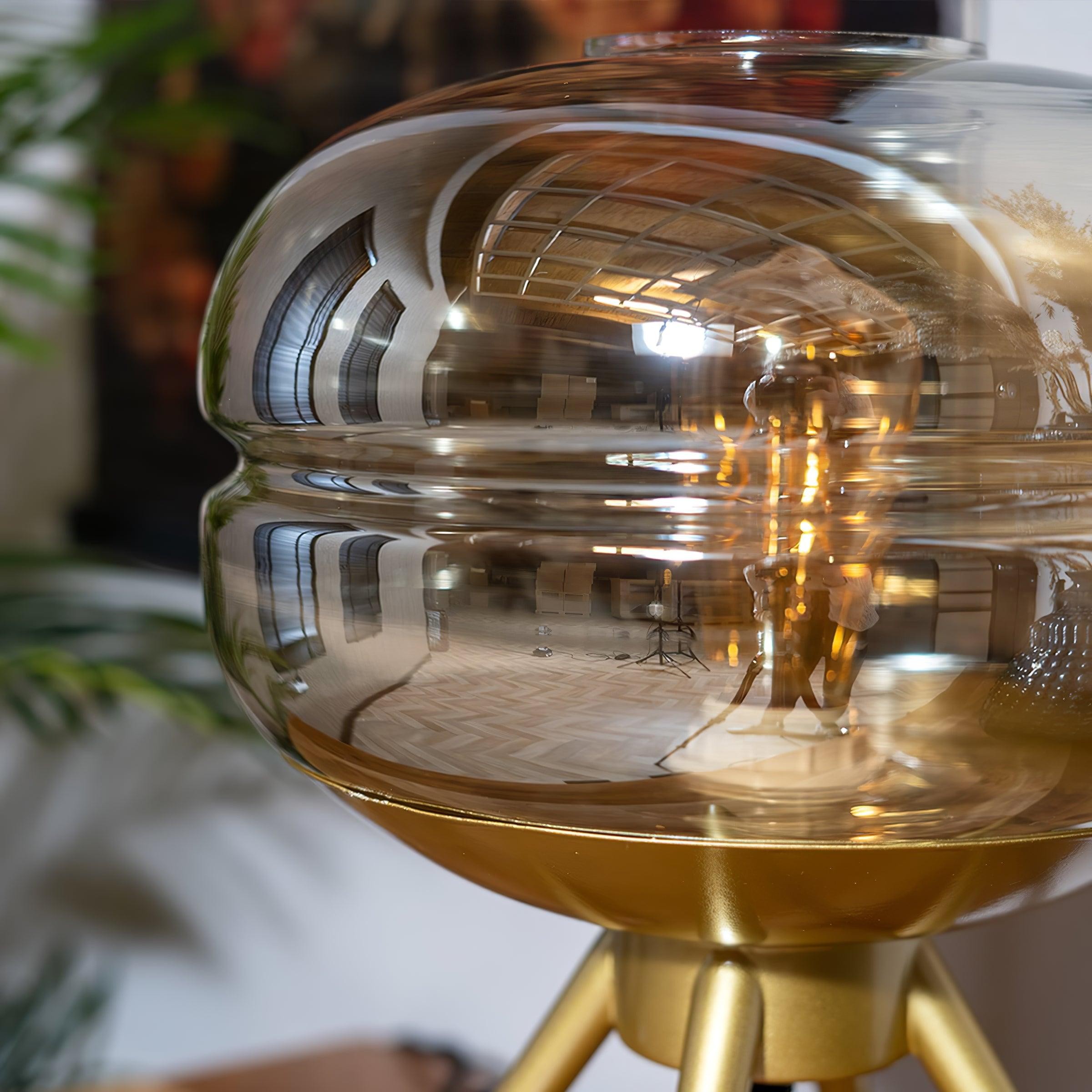 Luxury Personality Colored Glass Cover Tall Table Lamp M132