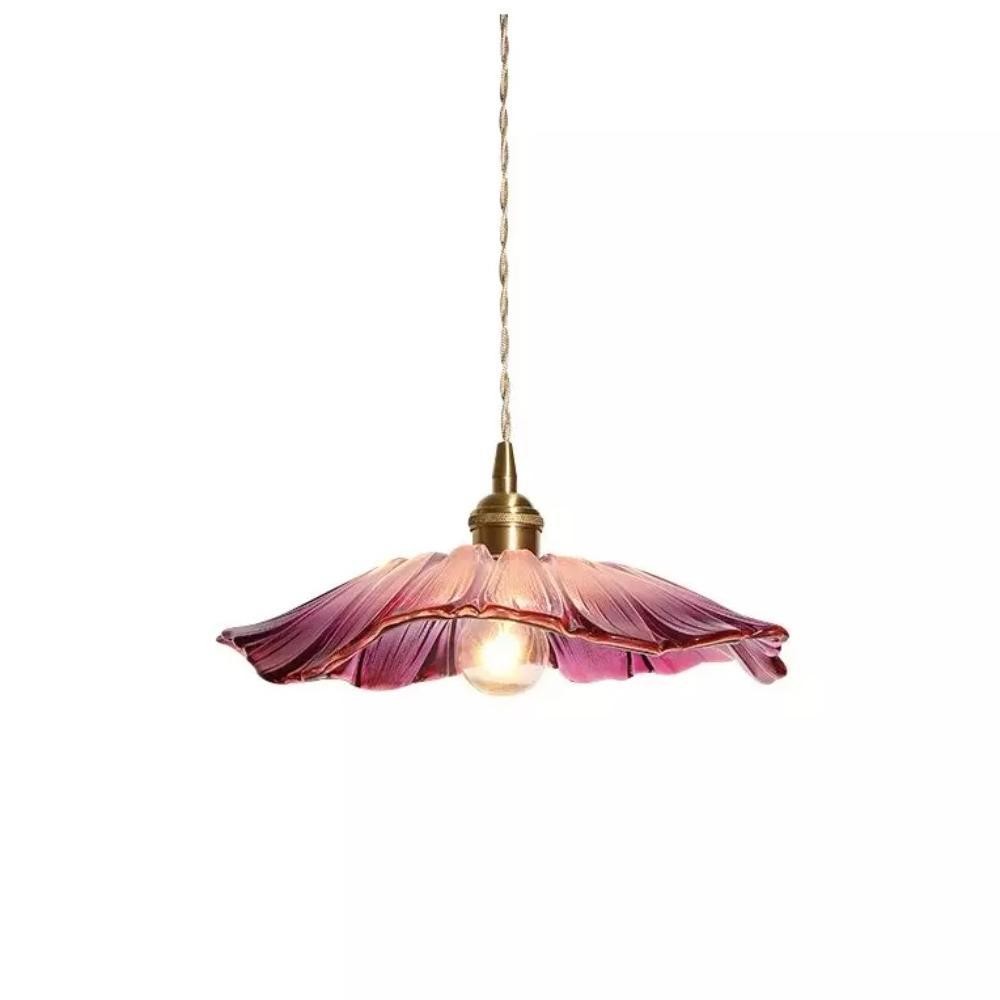 Tiffany Lotus Glass Pendant Light for Living Room S08