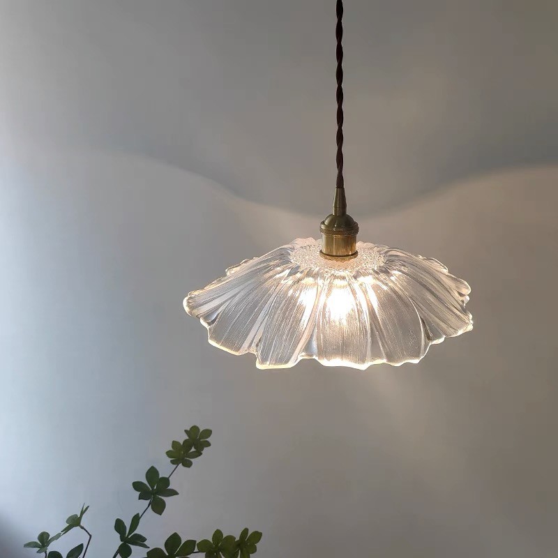 Tiffany Lotus Glass Pendant Light for Living Room S08