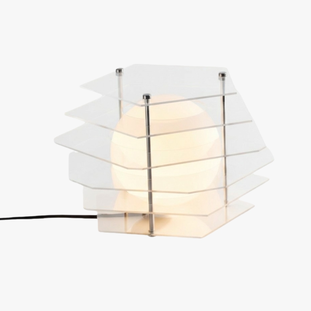Sunset Geometric Ambient Table Lamp - Colorful Acrylic Decorative Lighting Fixture S375