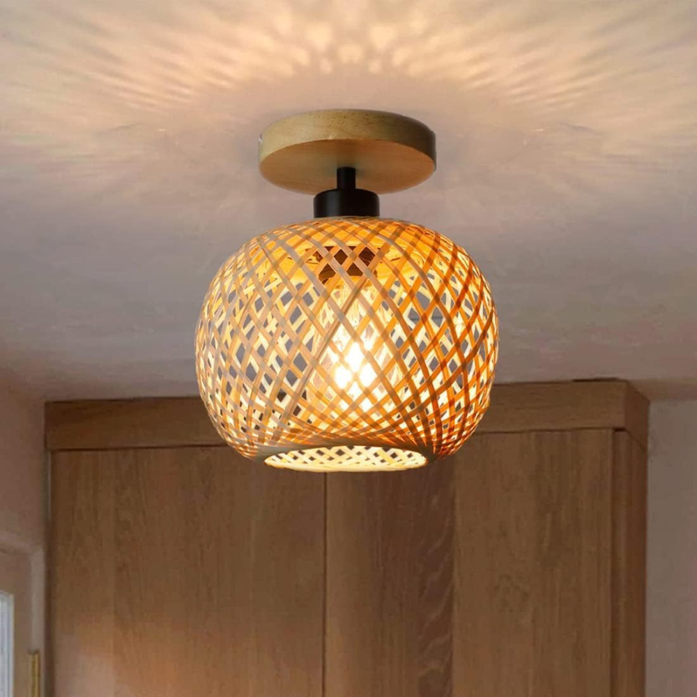 Handmade Ethereal Bamboo Ceiling Light T2092