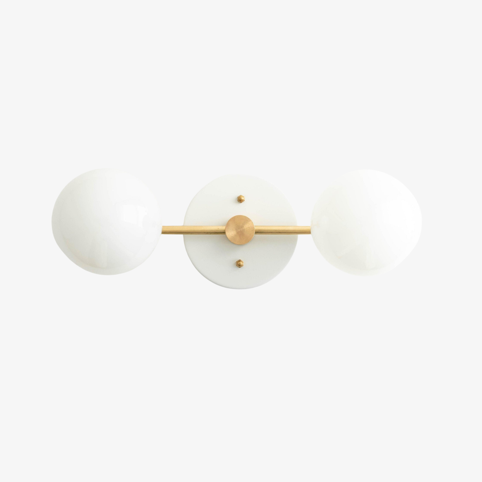 Glorica Glass Vanity Light - Modern Brass Wall Sconce for Bathroom Style T318