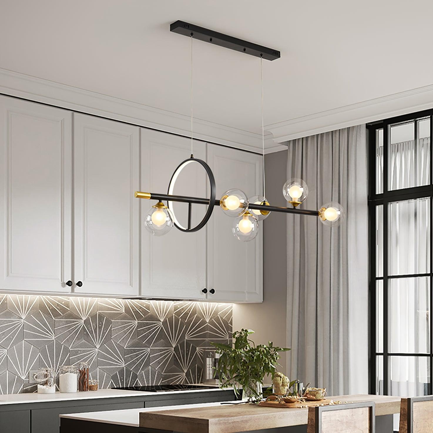 Creative Horizontal Long Bar Chandelier M553