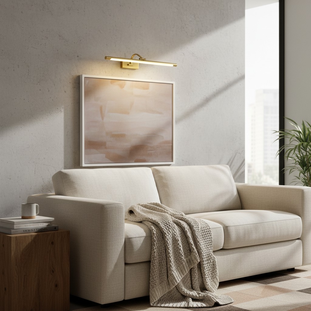 Mirror Front LED Brass Wall Lamp M556