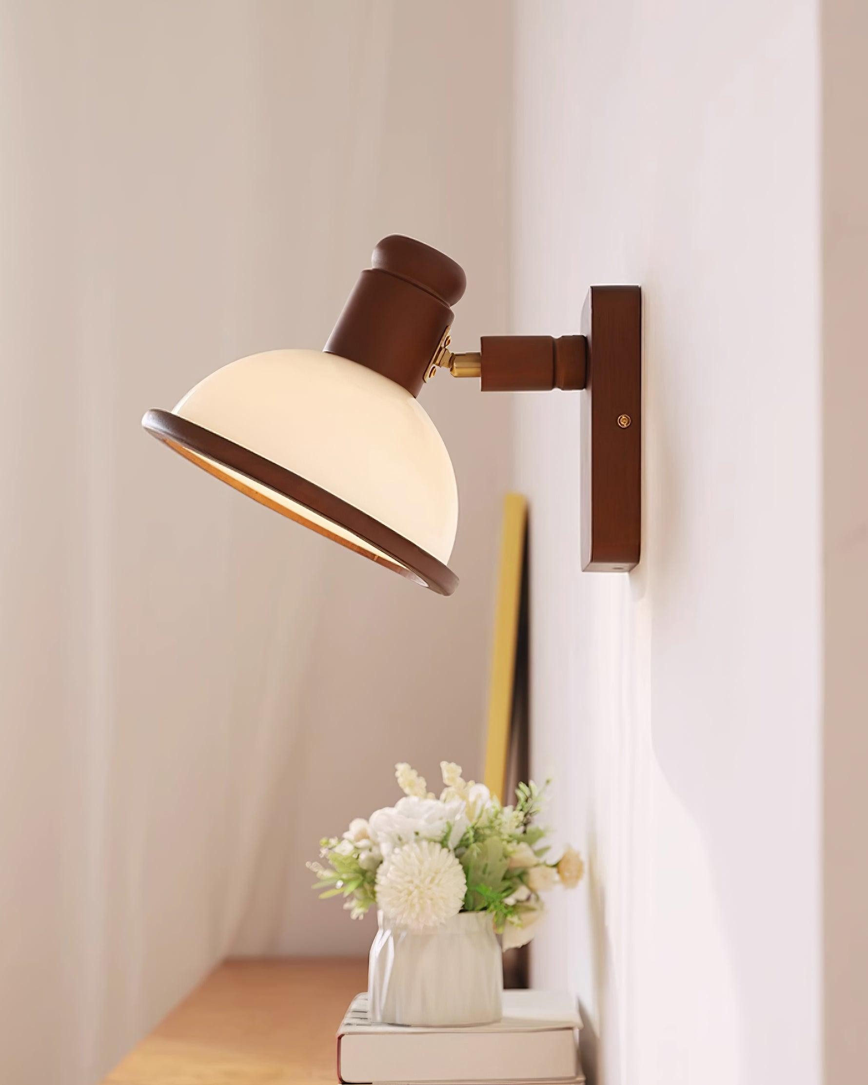 Modern Wooden Adjustable Bedside Reading Wall Lamp M275