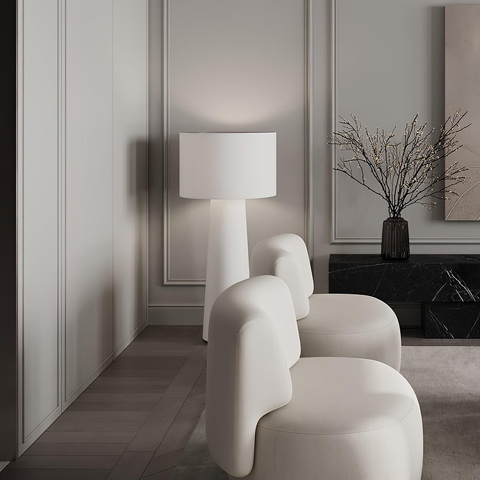 Column Fabric Floor Lamp Suitable For Living Room M561