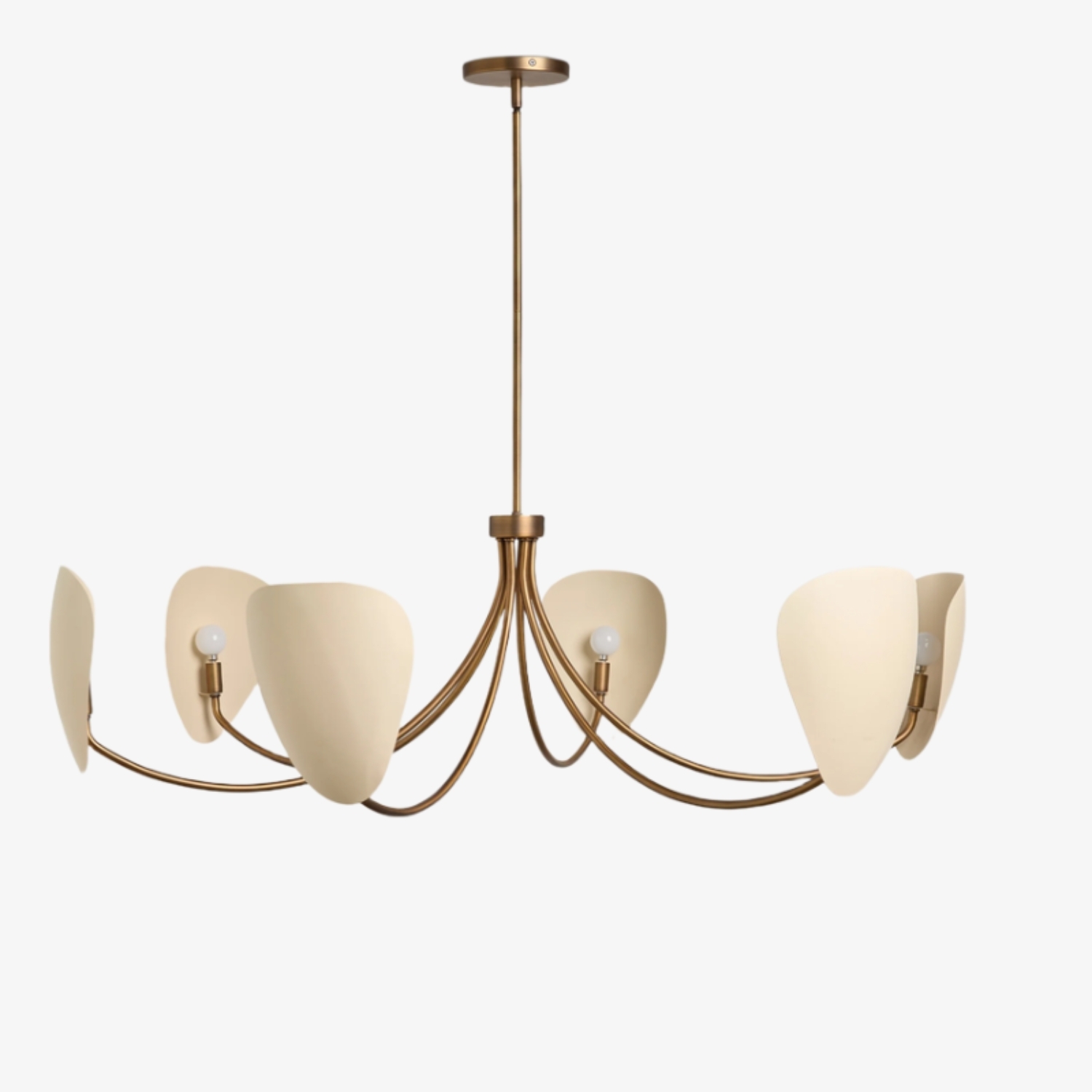 Shella Artistic Chandelier - Curved-arm Design for Dining rooms or Living Rooms T708