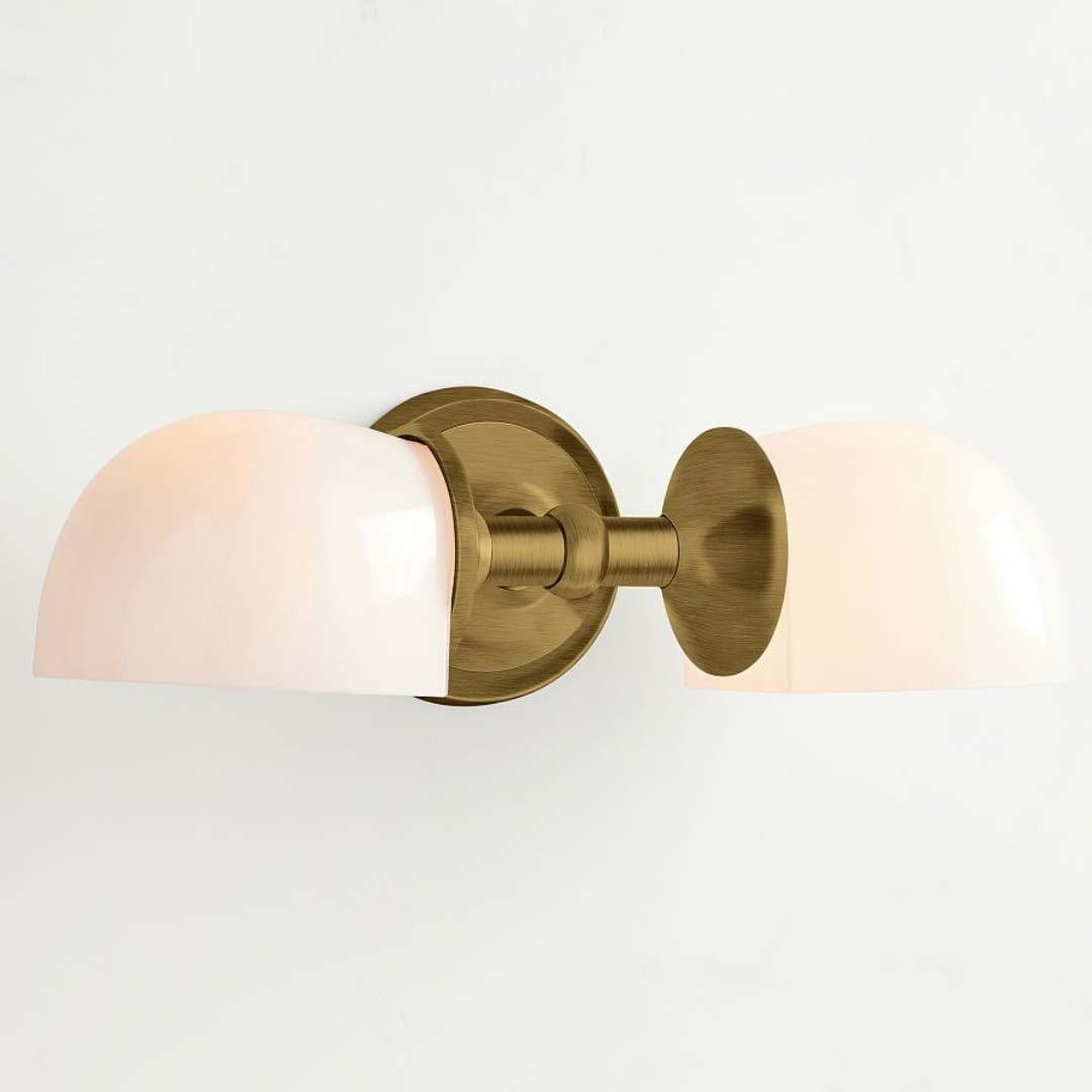 Modern Mercer Double Horizontal Metal Wall Sconce T145