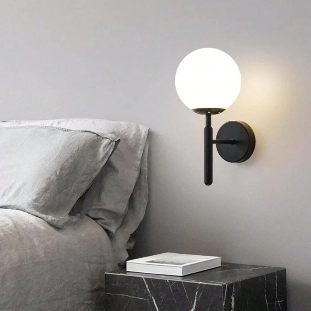 Milky Glow Modern Metal Wall Lamp T2015