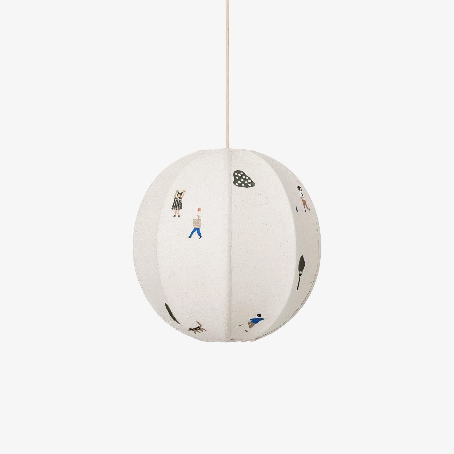 Park Embroidered Textile Pendant Lamp M337