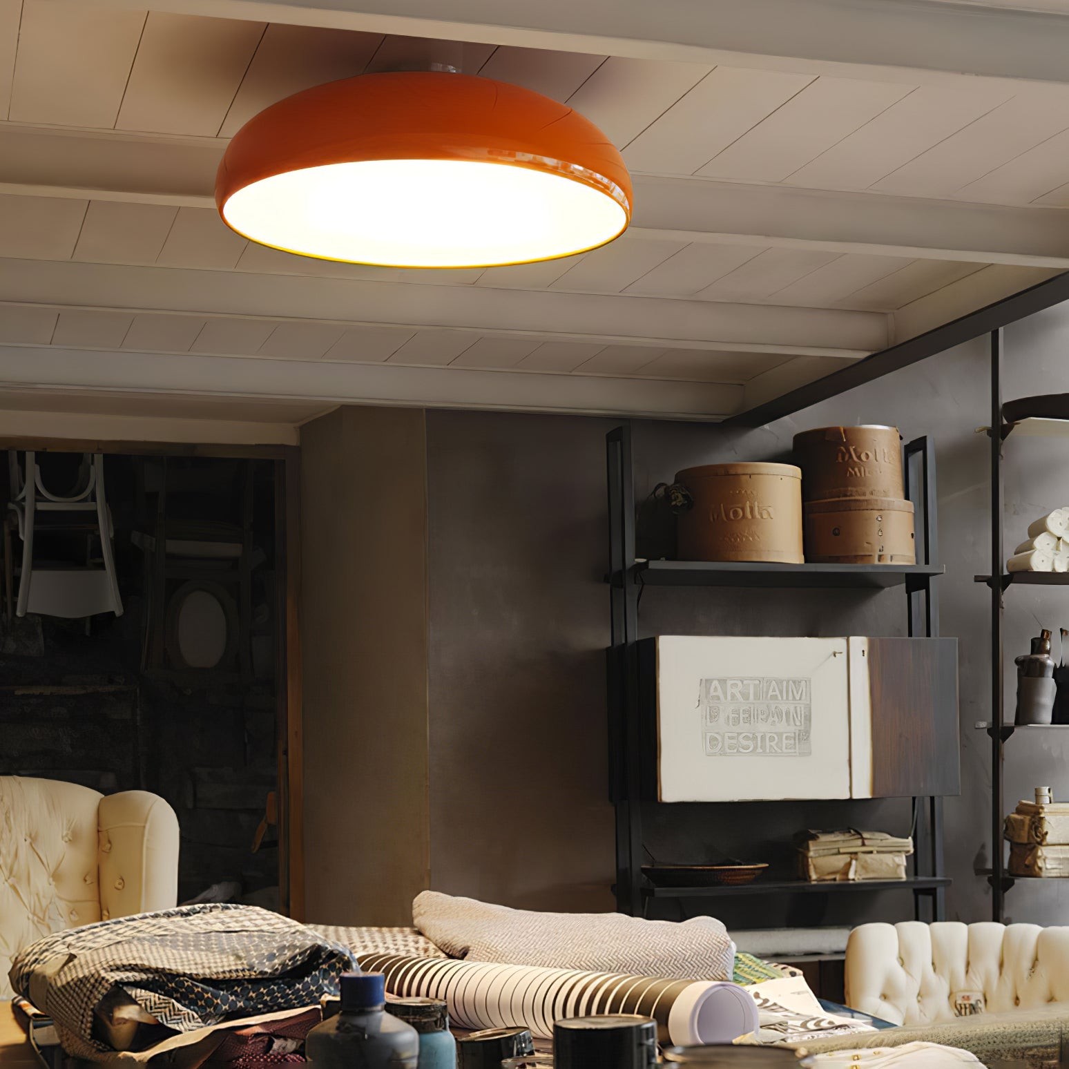 Space Orange Ceiling Lamp M430